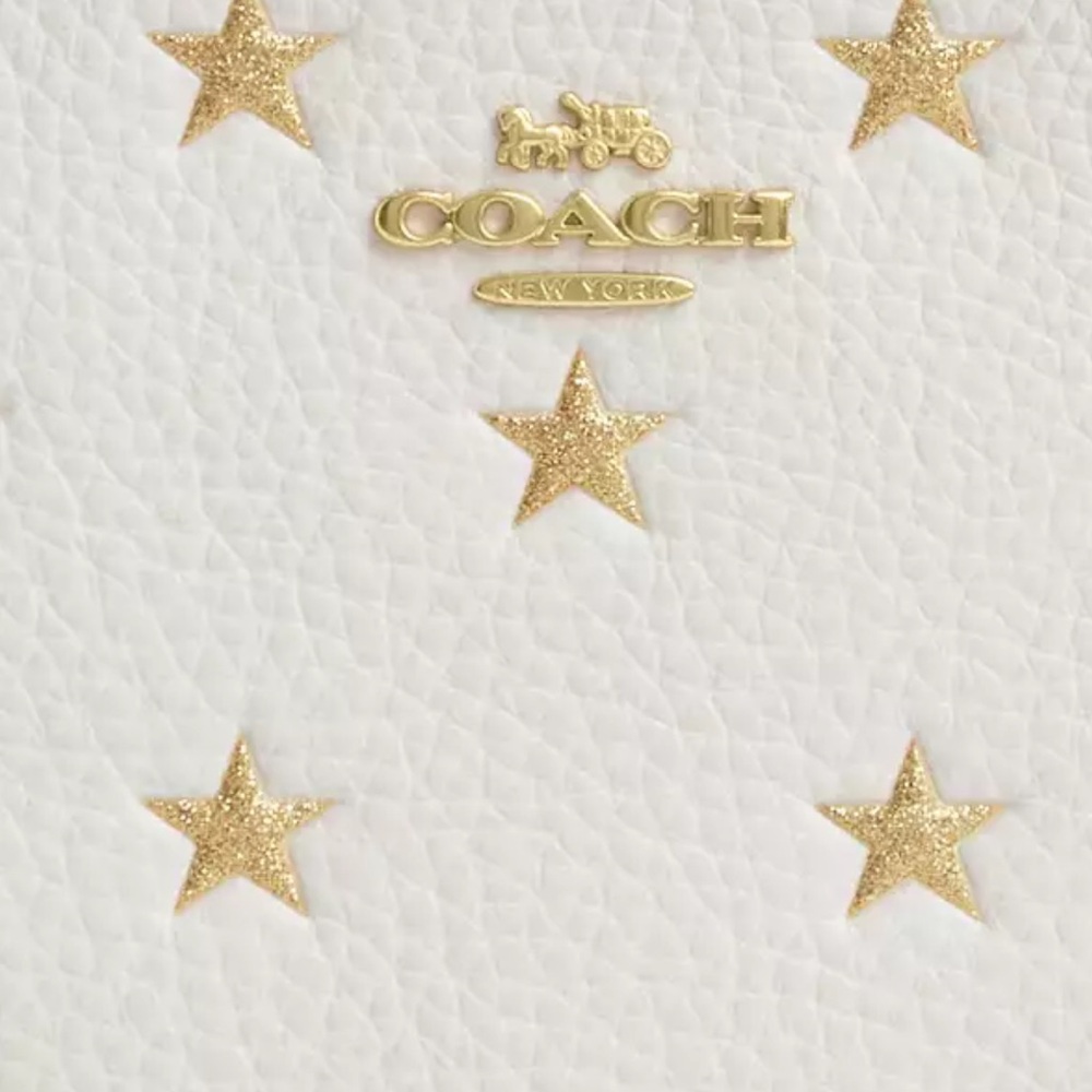 Coach Corner Zip Wristlet With Star Print nwt in packaging - Picture 3 of 5